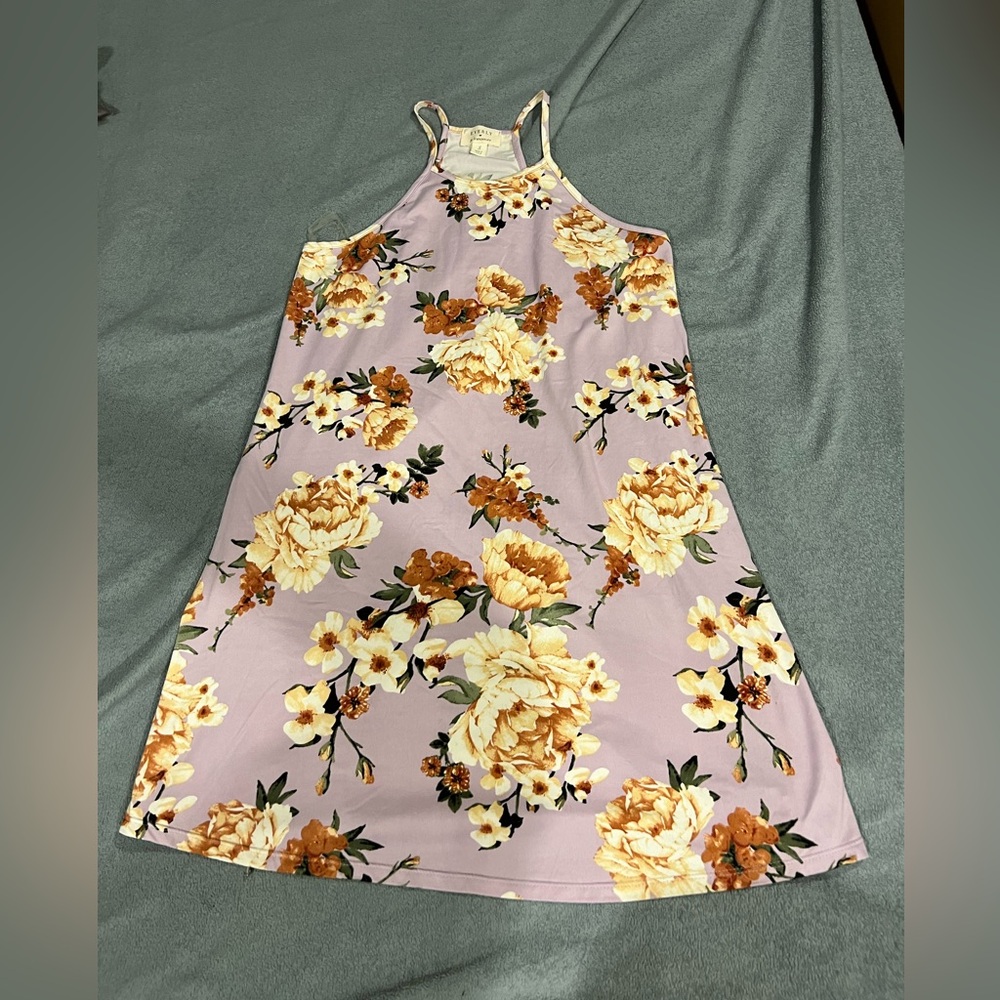 Purple floral sundress by Francesca’s